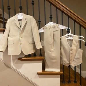 Boys Nordstrom 3-piece linen suit